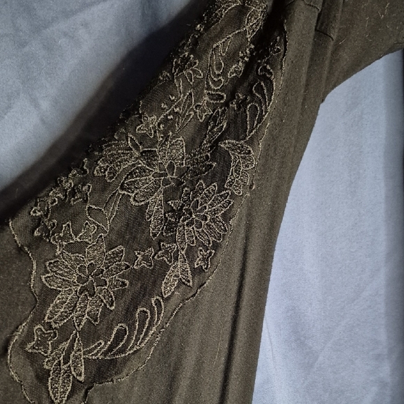 Torrid Charcoal Long Sleeve Tunic - Picture 3 of 4